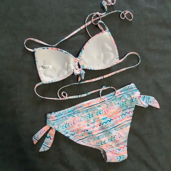 Ardene swim neon boho bikini set - Picture 2 of 4